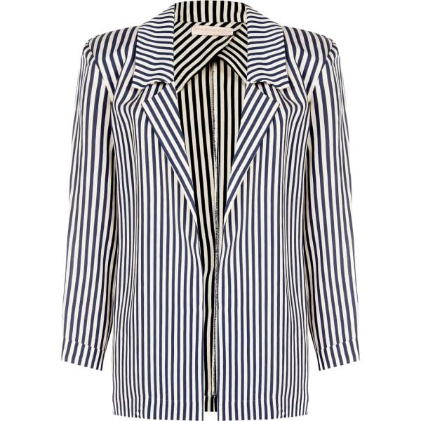 blazer Rinascimento multicolore a righe