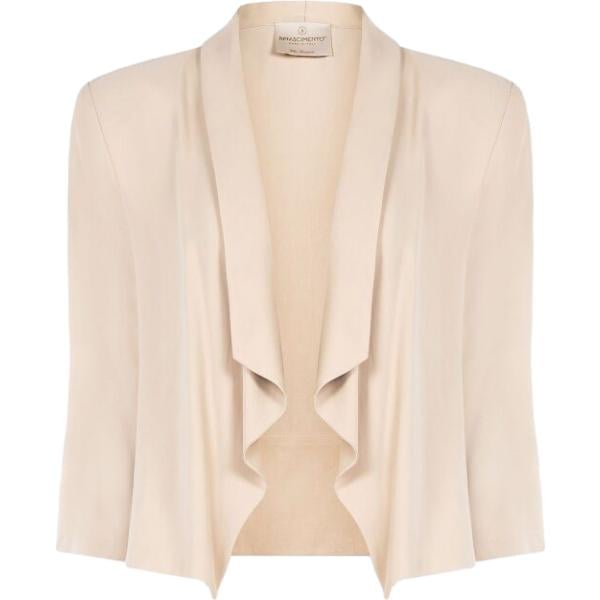 blazer Rinascimento marrone tinta unita
