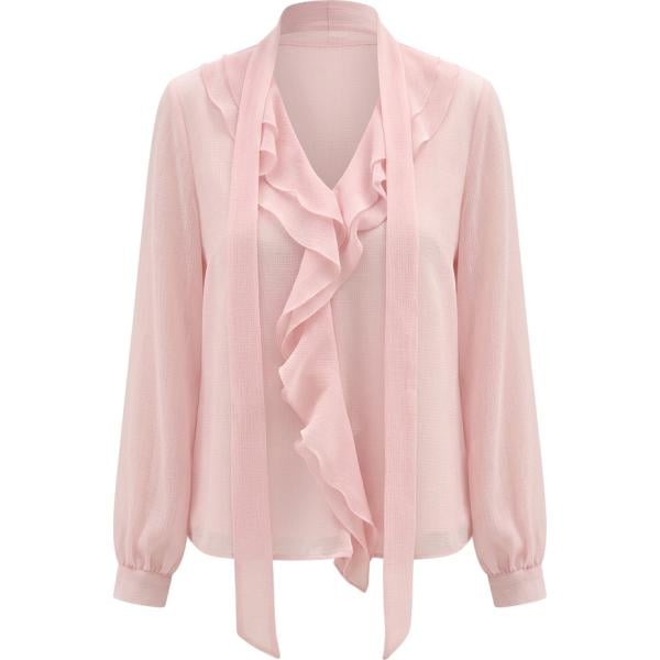 bluse Rinascimento rosa tinta unita