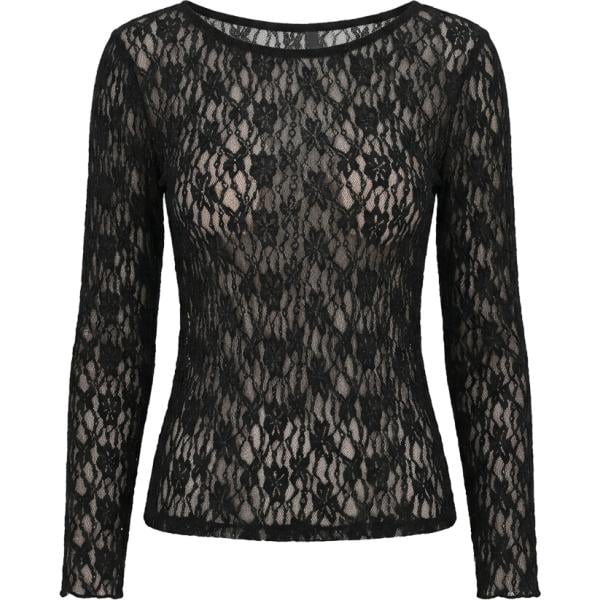 bluse Rinascimento nero a fiori