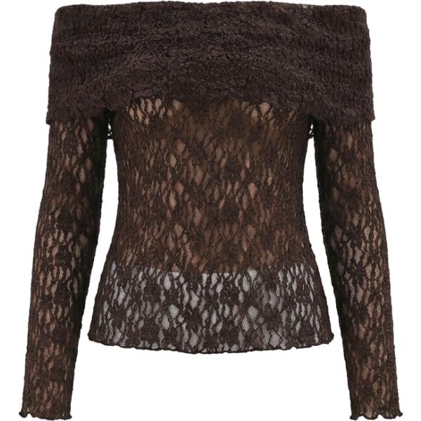 bluse Rinascimento marrone a fiori