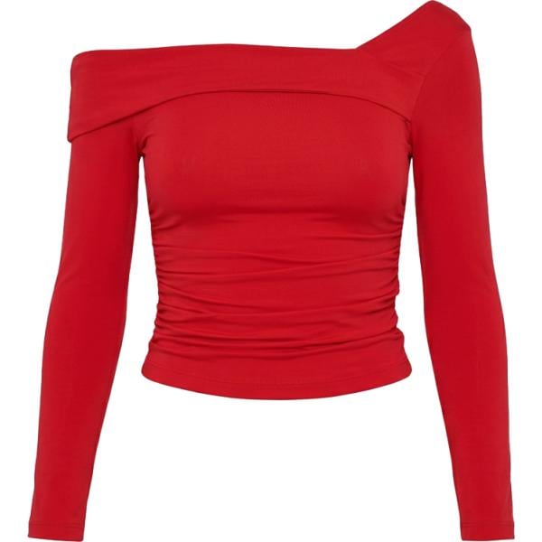 t-shirt Rinascimento rosso tinta unita