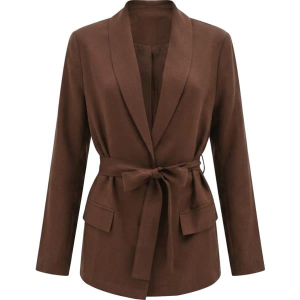 blazer Rinascimento marrone tinta unita