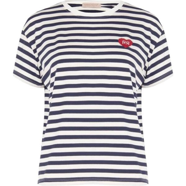 t-shirt Rinascimento multicolore a righe