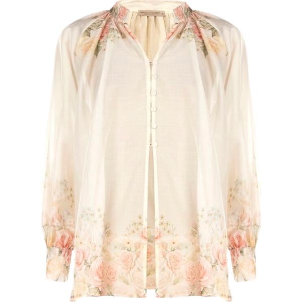 bluse Rinascimento bianco a fiori