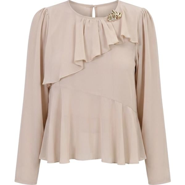 bluse Rinascimento grigio tinta unita