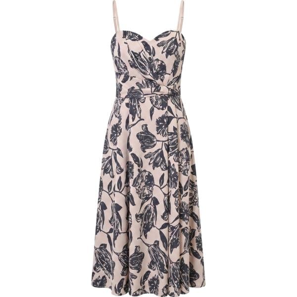 vestiti midi/longuette Rinascimento blu a fiori