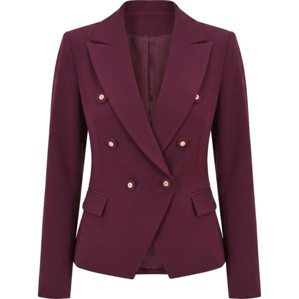 blazer Rinascimento viola tinta unita