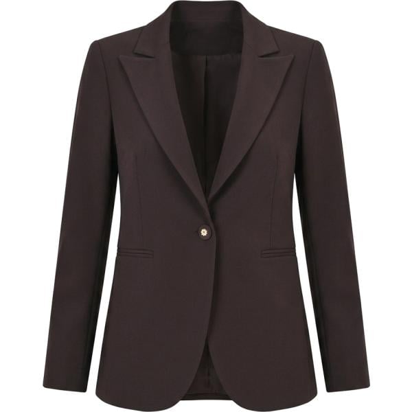 blazer Rinascimento marrone tinta unita