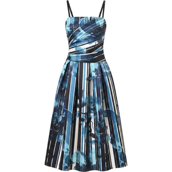 vestiti midi/longuette Rinascimento nero con stampe