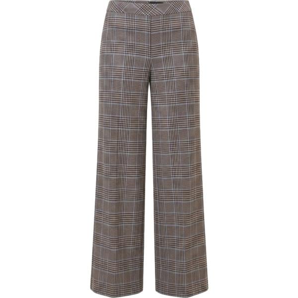 pantaloni Rinascimento marrone a quadri