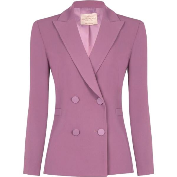 Giacca da donna in rosa scuro made in italy Rinascimento