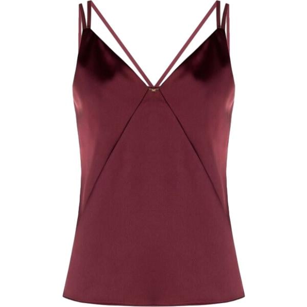 top Rinascimento rosso geometrica