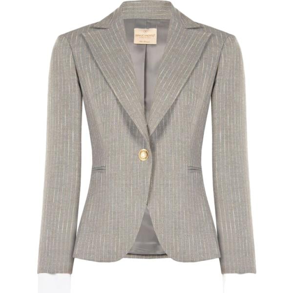 blazer Rinascimento marrone a righe