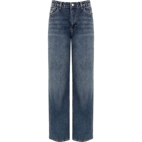 jeans dritti Rinascimento blu tinta unita
