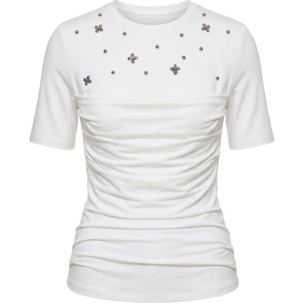 t-shirt Rinascimento bianco tinta unita