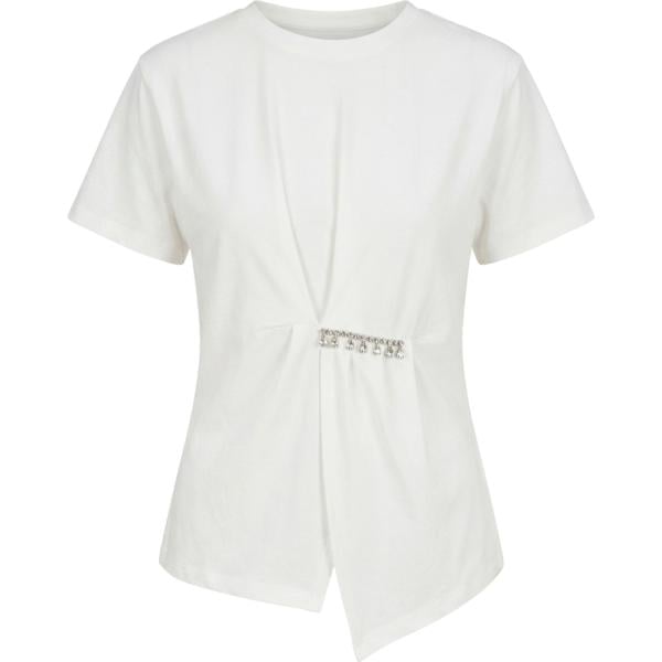 t-shirt Rinascimento bianco tinta unita