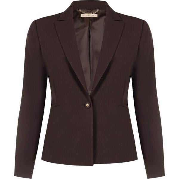 blazer Rinascimento marrone tinta unita