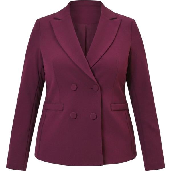 Giacca da donna in bordeaux curvy made in italy Rinascimento