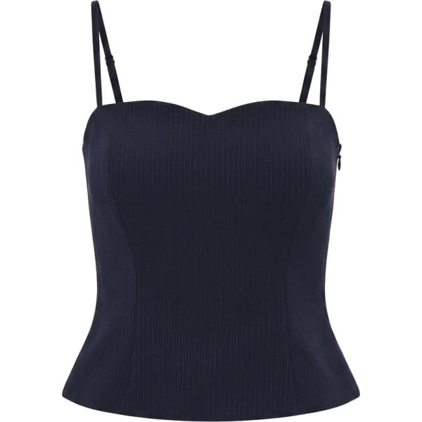 top Rinascimento blu a righe