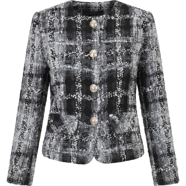 blazer Rinascimento grigio a quadri