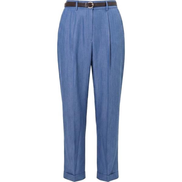 pantaloni Rinascimento blu tinta unita