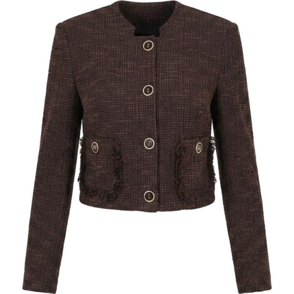 blazer Rinascimento marrone tinta unita