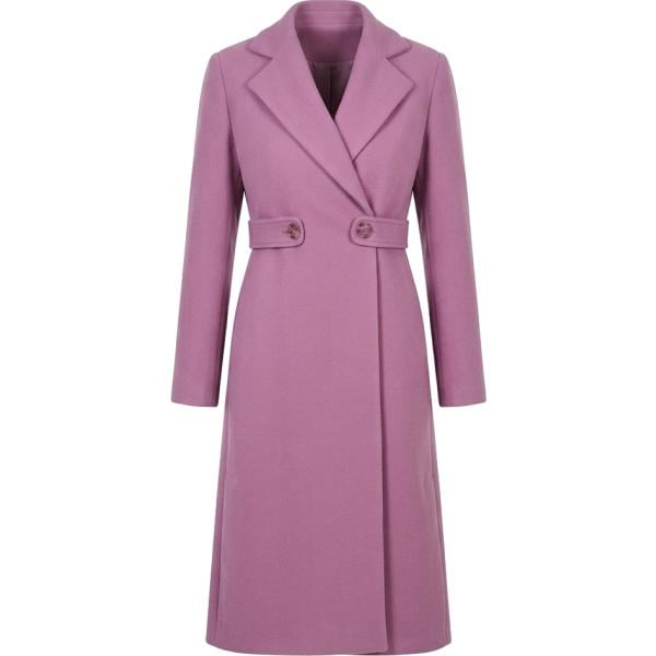 Cappotto da donna in rosa scuro collo con revers made in italy Rinascimento Rinascimento