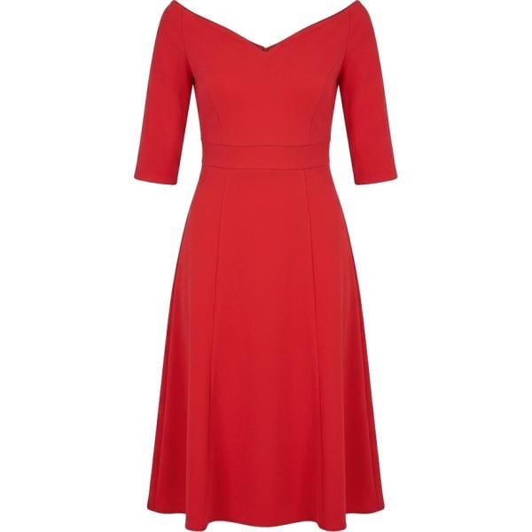 vestiti midi/longuette Rinascimento rosso