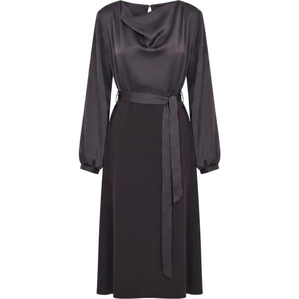vestiti midi/longuette Rinascimento marrone tinta unita