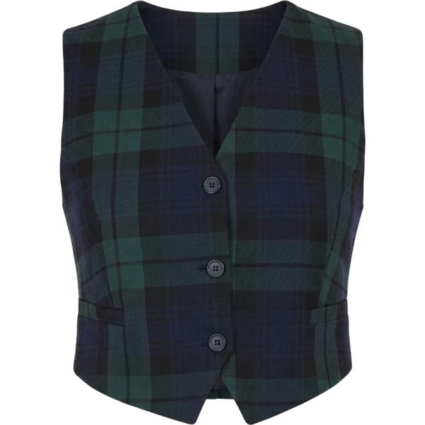gilet Rinascimento nero scozzese