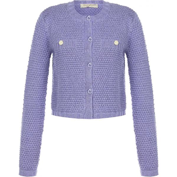 cardigans Rinascimento viola a quadri