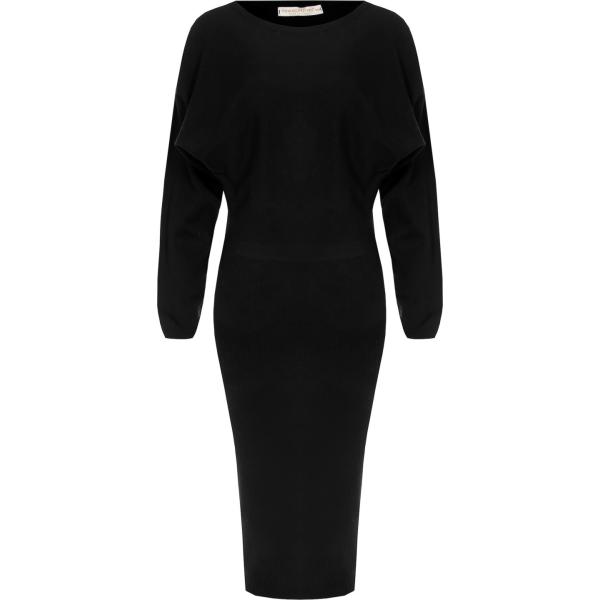 vestiti midi/longuette Rinascimento nero tinta unita