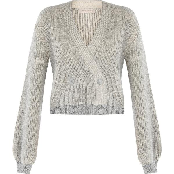 cardigans Rinascimento grigio tinta unita