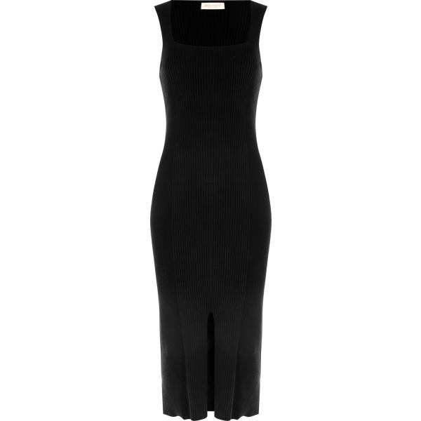 vestiti midi/longuette Rinascimento nero tinta unita