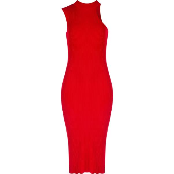 vestiti asimmetrici Rinascimento rosso