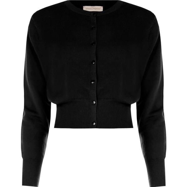 cardigans Rinascimento nero tinta unita