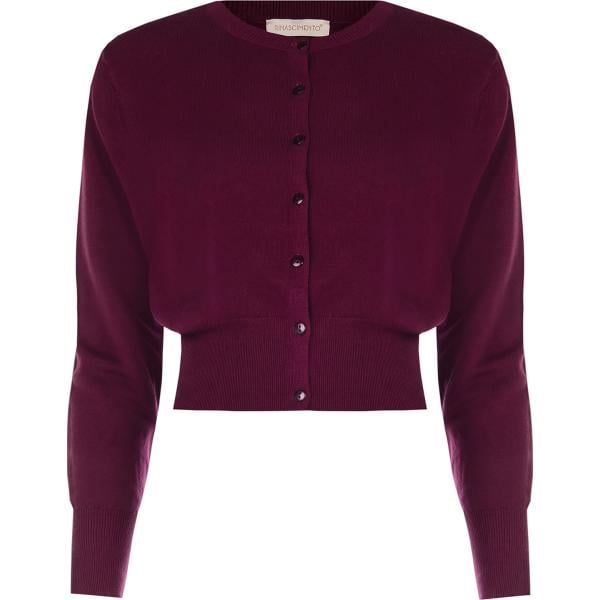 cardigans Rinascimento rosso tinta unita