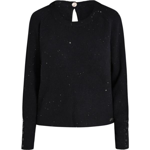 maglieria Rinascimento nero tinta unita