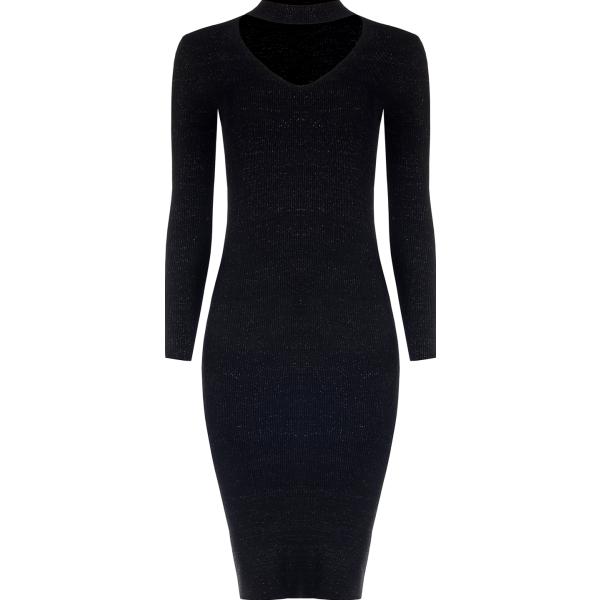 vestiti midi/longuette Rinascimento nero tinta unita