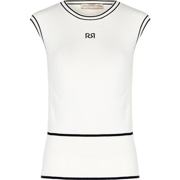 top Rinascimento bianco tinta unita