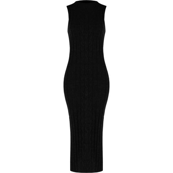 vestiti midi/longuette Rinascimento nero tinta unita