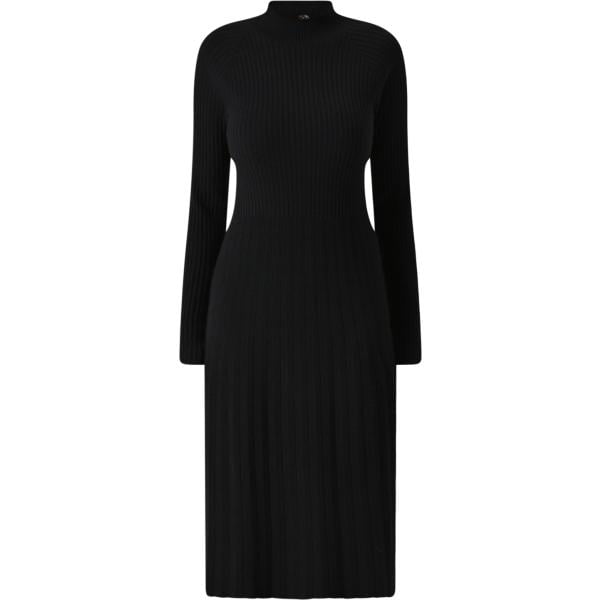 vestiti midi/longuette Rinascimento nero tinta unita