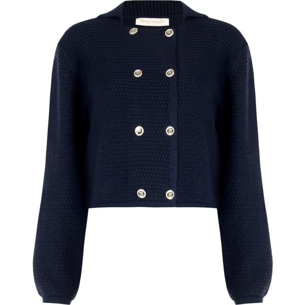 blazer Rinascimento blu tinta unita