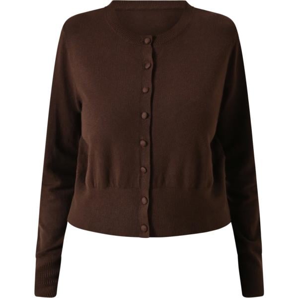 cardigans Rinascimento marrone tinta unita