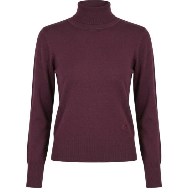 Pullover da donna in bordeaux collo a dolcevita in viscosa Rinascimento Rinascimento