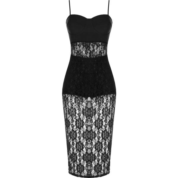 vestiti midi/longuette Rinascimento nero