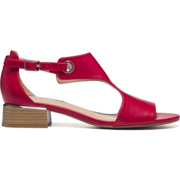 sandali in pelle Lora Ferres rosso