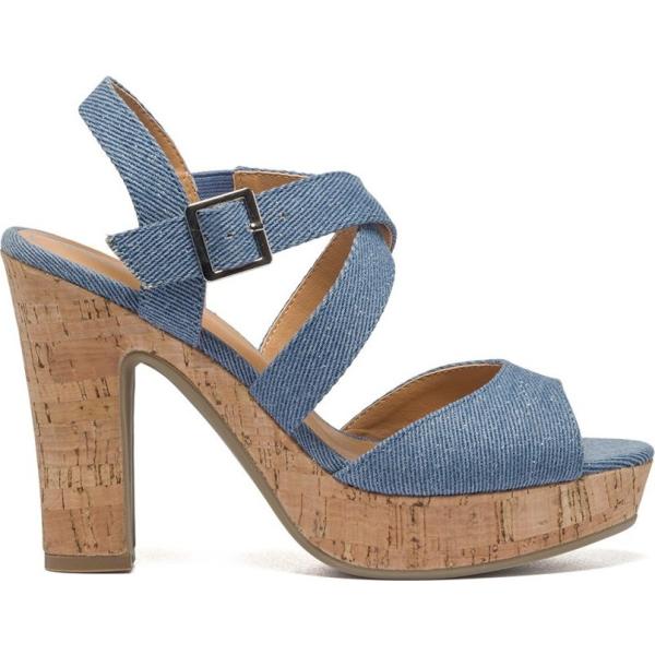 sandali col tacco Lora Ferres blu