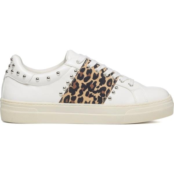 sneakers Swish Jeans bianco animalier